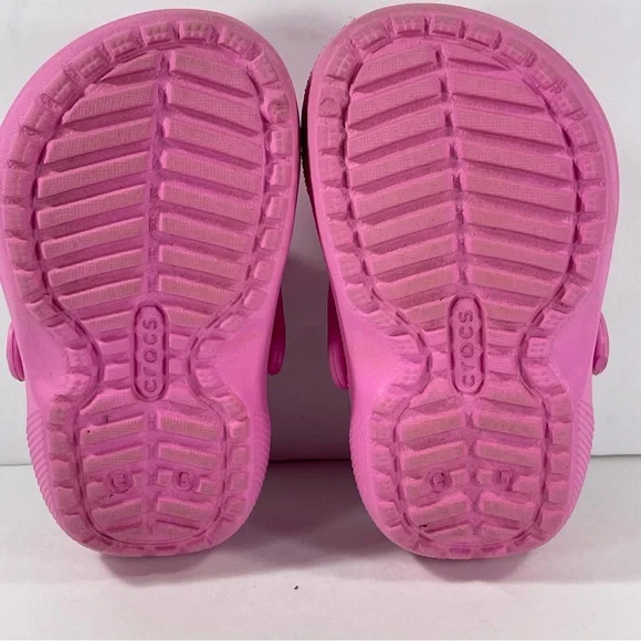 Croc’s Pink Toddler Classic Lined Clog - C5 - Picture 6 of 8